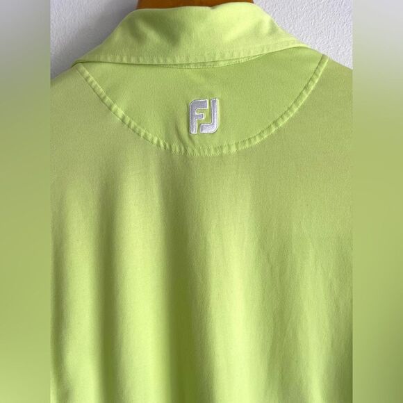 Foot Joy polo shirt performance golf casual summer colorful green men’s M - Picture 5 of 6